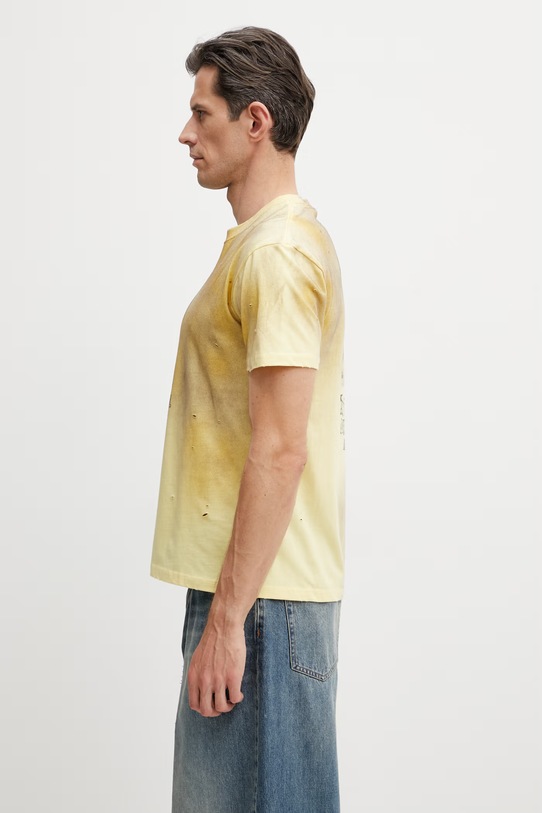 Andersson Bell Alien Machinery T-shirt bawełniany męski atb1583u zielony SS26