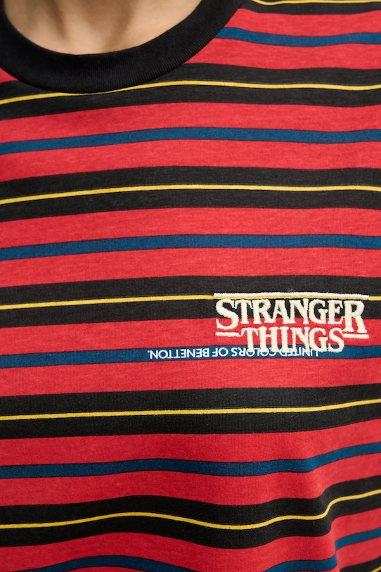 Βαμβακερό μπλουζάκι United Colors of Benetton x Stranger Things 3LQMU10BC