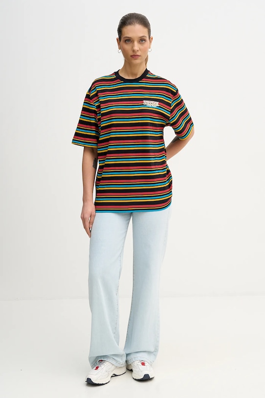 Bavlnené tričko United Colors of Benetton x Stranger Things čierna 3LQMU10BC