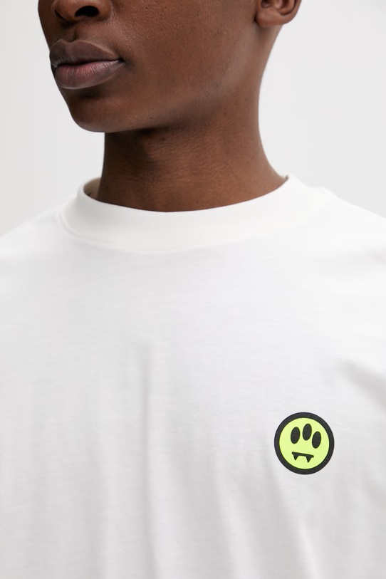 Barrow t-shirt basic damski bawełniany S6BWUATH003 beżowy