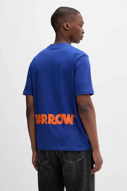 Odzież Barrow T-shirt basic damski bawełniany S6BWUATH003 granatowy