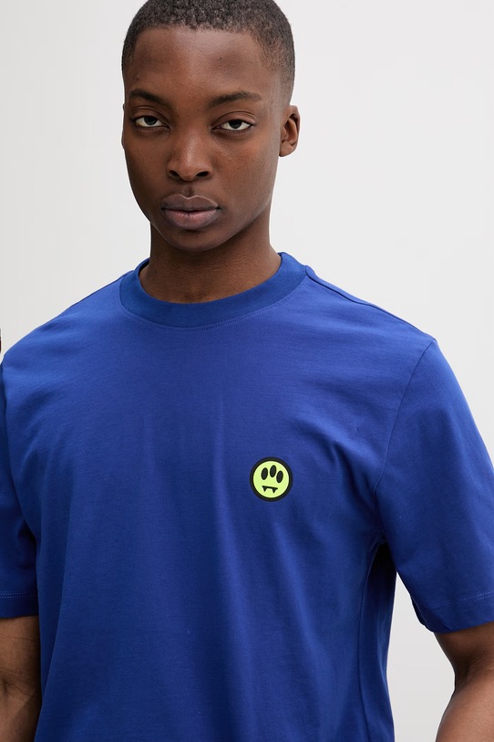 Barrow T-shirt basic damski bawełniany granatowy S6BWUATH003