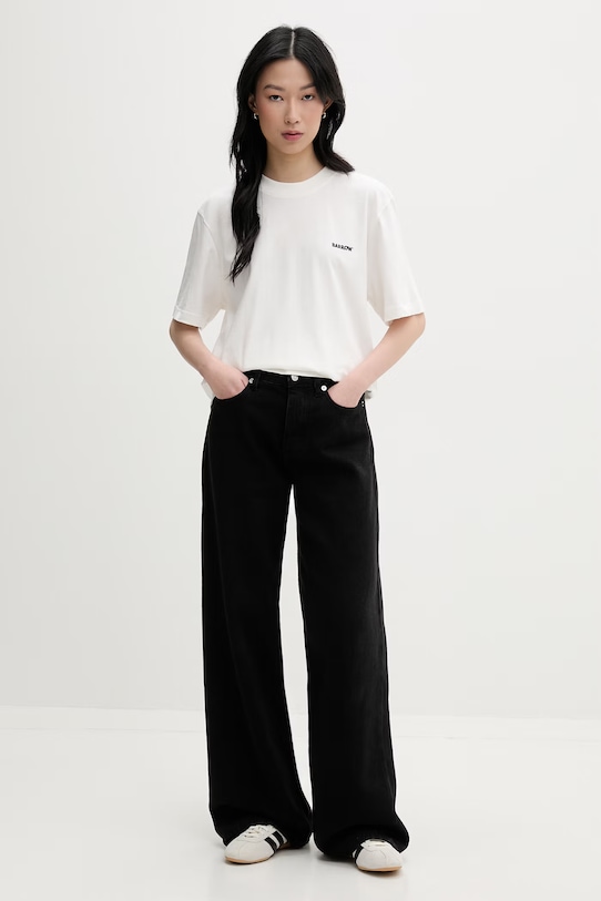 Barrow T-shirt bawełniany S6BWUATH010 beżowy