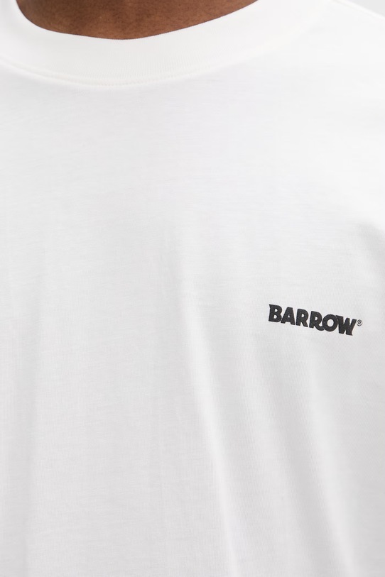 Barrow T-shirt basic damski bawełniany S6BWUATH010 beżowy