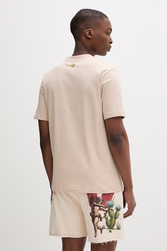 Odzież Barrow T-shirt basic damski bawełniany S6BWUATH010 beżowy