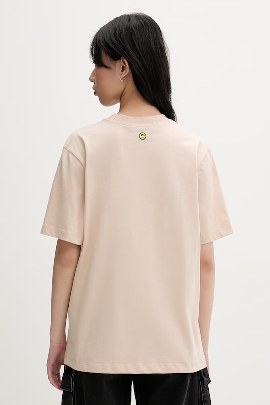 Odzież Barrow T-shirt bawełniany S6BWUATH010 beżowy