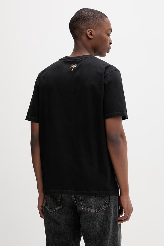 Barrow t-shirt damski bawełniany S6BWUATH019 czarny SS26