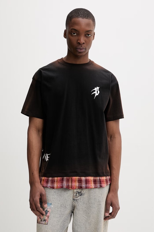 Odzież Barrow T-shirt bawełniany S6BWUATH022 czarny