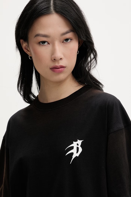 Barrow T-shirt bawełniany czarny S6BWUATH022