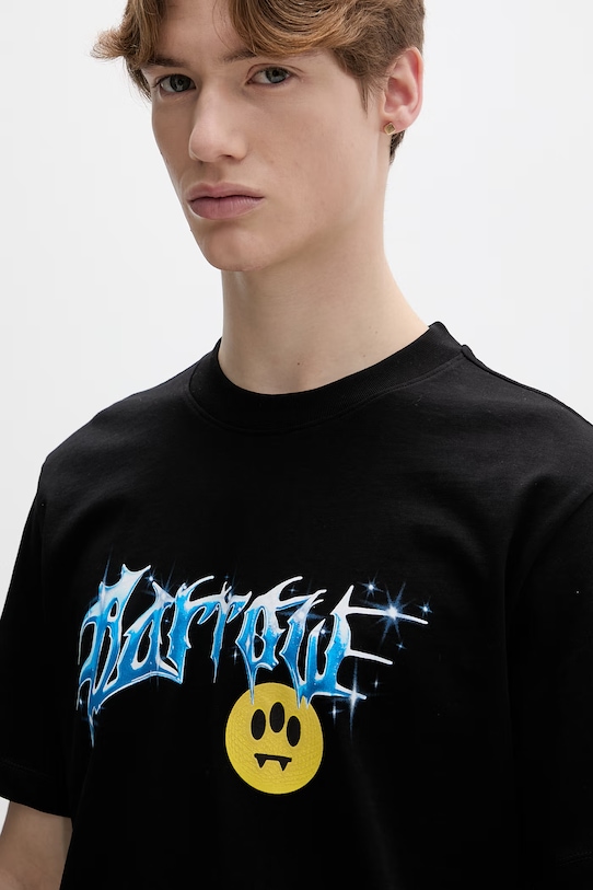 Bavlnené tričko Barrow čierna S6BWUATH025