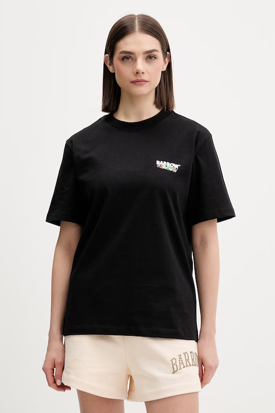 Odzież Barrow t-shirt bawełniany S6BWUATH032 czarny