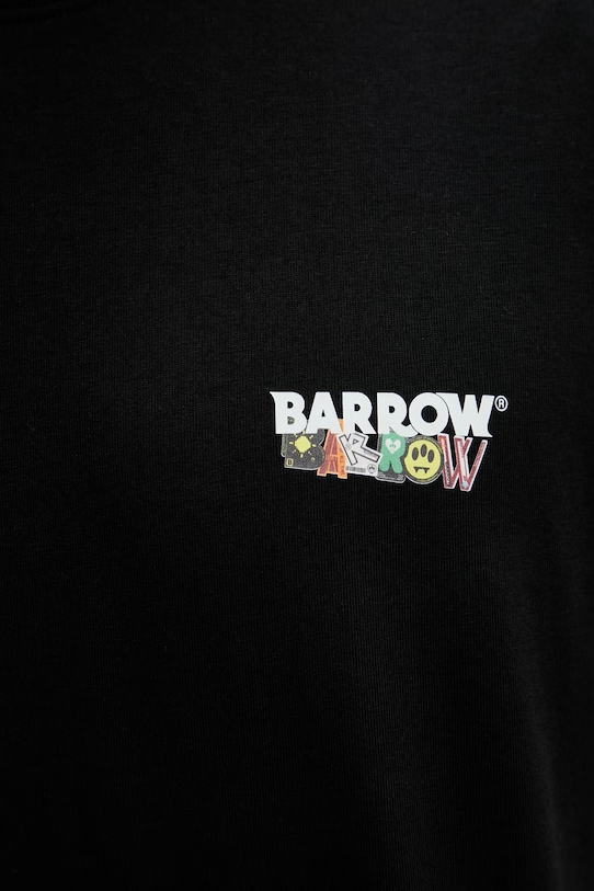 Barrow t-shirt pamut anyagú S6BWUATH032 fekete