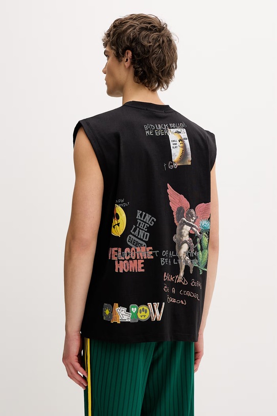 Odzież Barrow t-shirt bawełniany S6BWUATH033 czarny