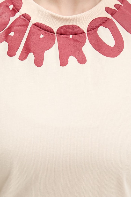 Barrow t-shirt bawełniany S6BWUATH071 beżowy