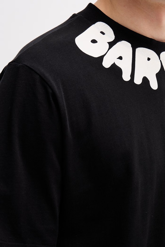 Barrow t-shirt bawełniany S6BWUATH071 czarny