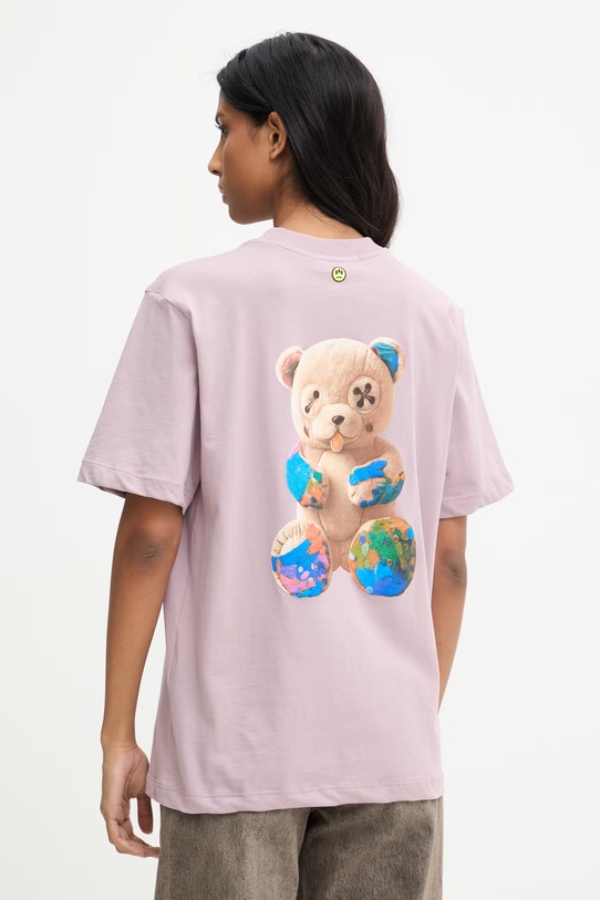 Oblečení Bavlněné tričko Barrow S6BWUATH076 růžová