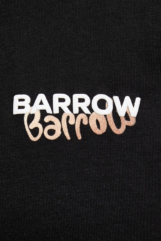 Barrow t-shirt bawełniany S6BWUATH076 czarny