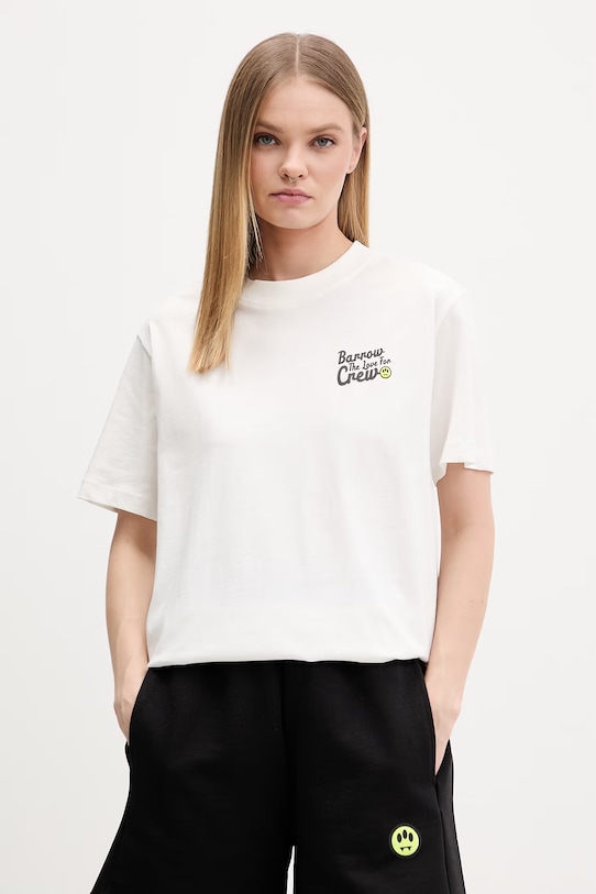 Barrow pamut póló S6BWUATH077 bézs