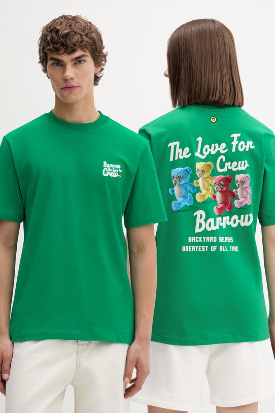 Barrow pamut póló pamut zöld S6BWUATH077