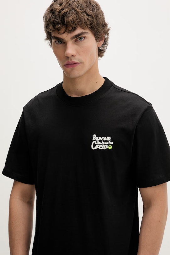 Бавовняна футболка Barrow чорний S6BWUATH077