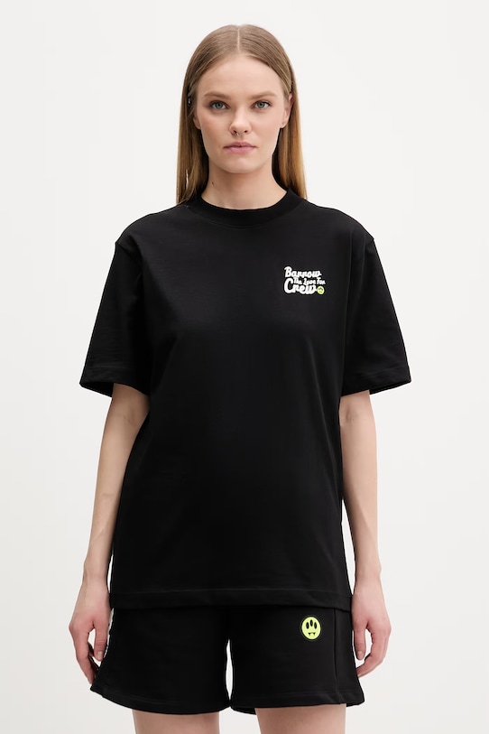 Barrow pamut póló S6BWUATH077 fekete