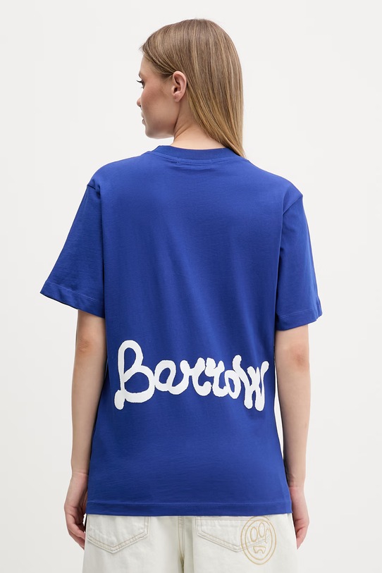 Odzież Barrow t-shirt bawełniany S6BWUATH078 granatowy