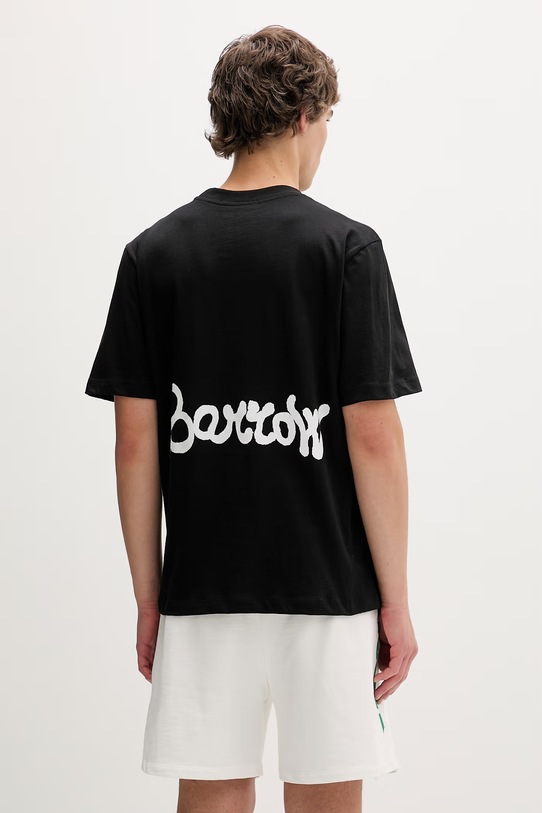 Odzież Barrow t-shirt bawełniany S6BWUATH078 czarny