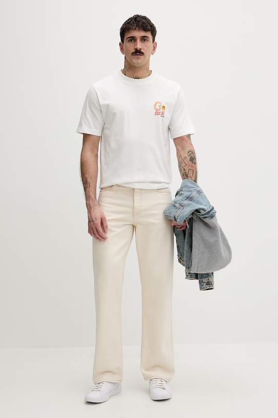 Barrow t-shirt bawełniany biały S6BWUATH079