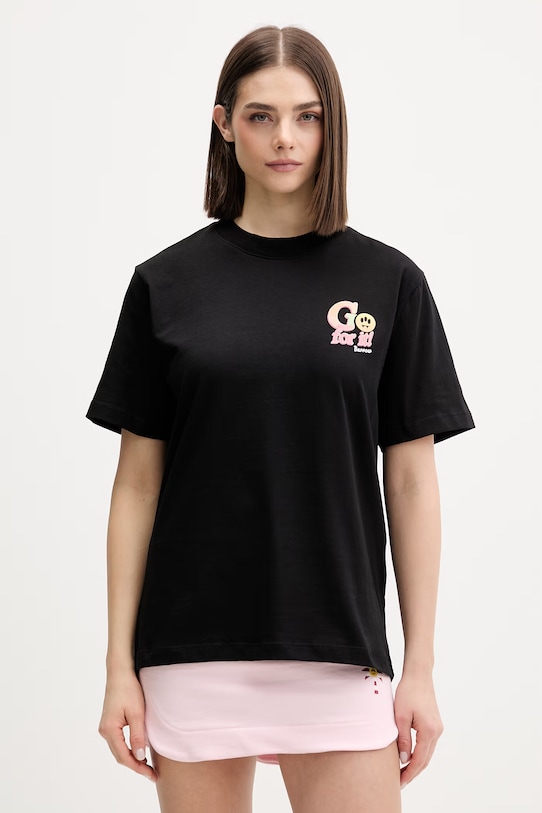 Odzież Barrow t-shirt bawełniany S6BWUATH079 czarny