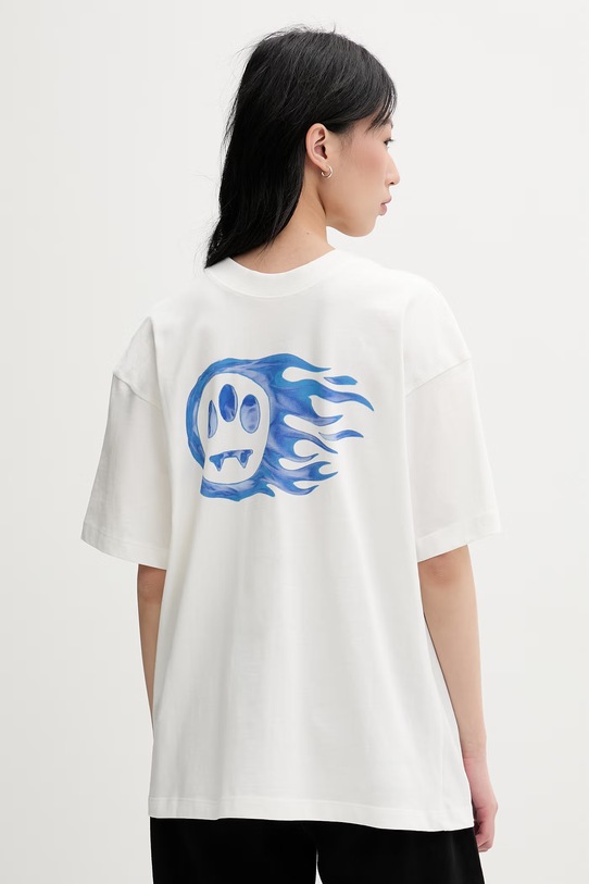 Odzież Barrow T-shirt bawełniany S6BWUATH083 beżowy