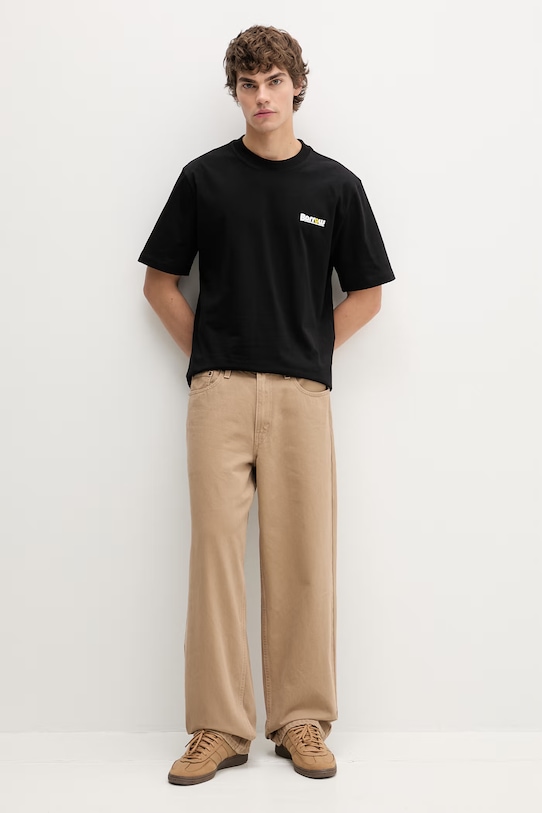 Barrow pamut póló S6BWUATH085 fekete SS26