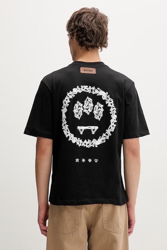 Barrow tricou din bumbac negru S6BWUATH085