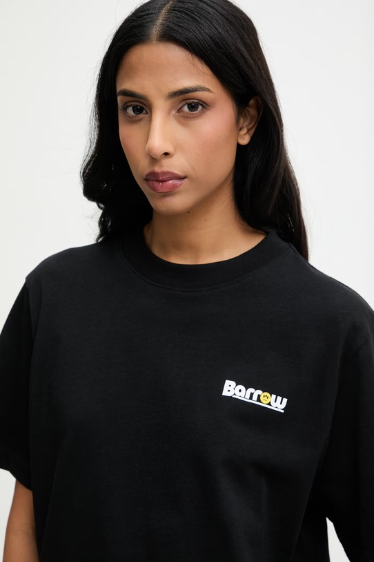 Bavlněné tričko Barrow černá S6BWUATH085