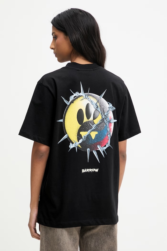 Barrow pamut póló S6BWUATH103 fekete