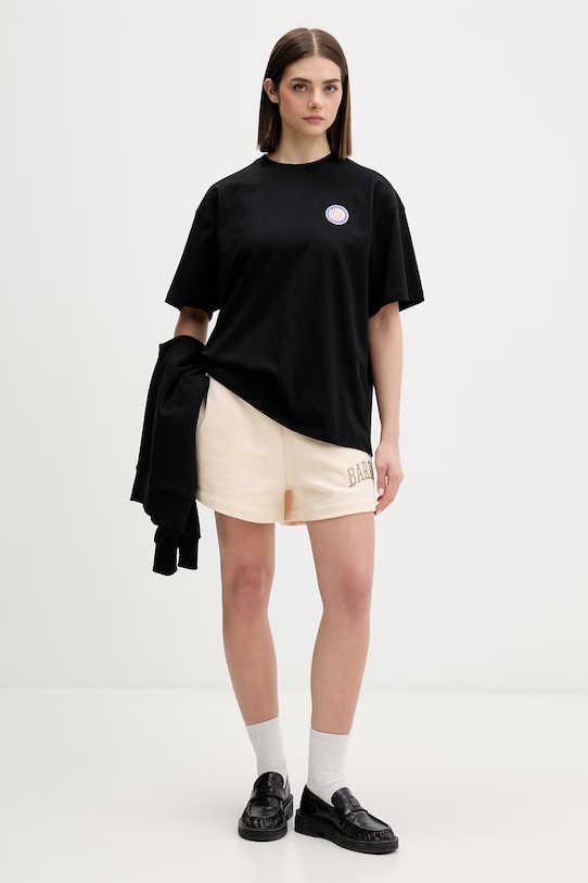 Odzież Barrow t-shirt oversize bawełniany S6BWUATH137 czarny