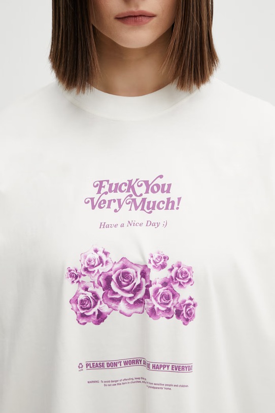 VETEMENTS t-shirt bawełniany Fuck You Very Much ME76TR263V