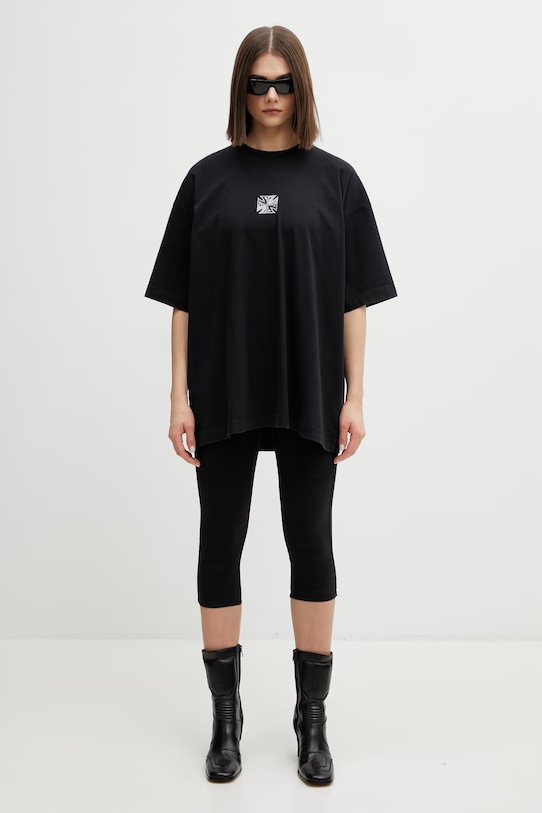 VETEMENTS t-shirt bawełniany Biker Cross ME76TR162B