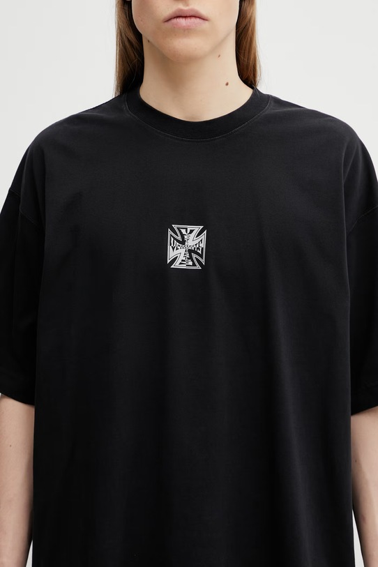 VETEMENTS t-shirt bawełniany Biker Cross ME76TR162B