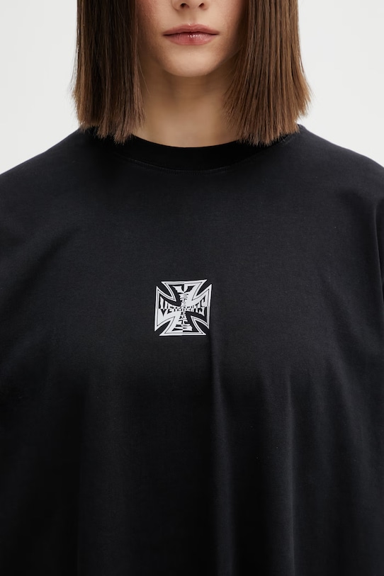 VETEMENTS t-shirt bawełniany Biker Cross ME76TR162B