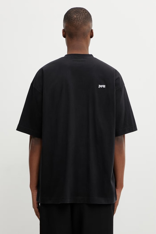 VETEMENTS t-shirt bawełniany FU ME76TR189B czarny