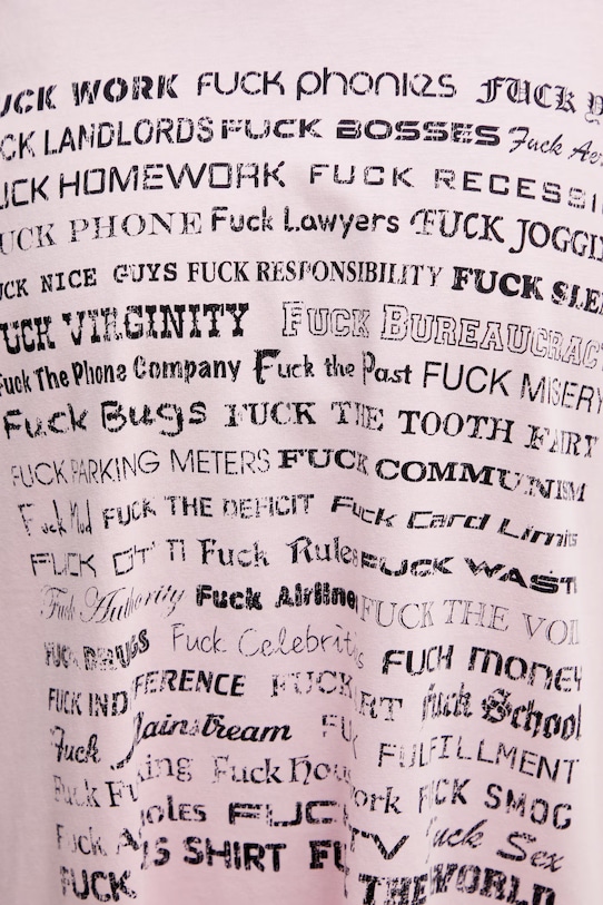 VETEMENTS t-shirt bawełniany Fuck Everything ME76TR210PX