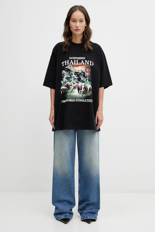 VETEMENTS t-shirt bawełniany Thailand Tourist ME76TR241B