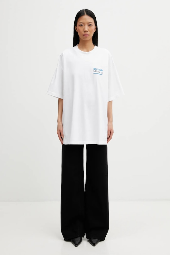 Bavlnené tričko VETEMENTS Sticker ME76TR227W