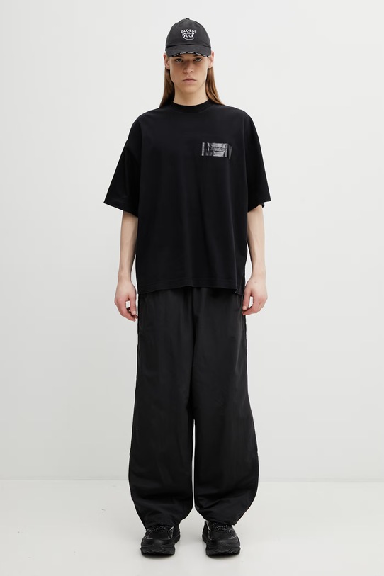 VETEMENTS t-shirt bawełniany Taped Logo ME76TR148B