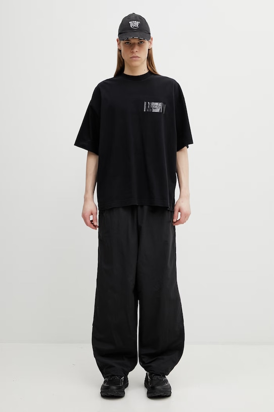 VETEMENTS t-shirt bawełniany Taped Logo ME76TR148B