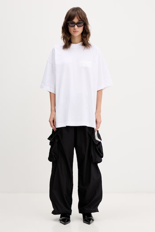 VETEMENTS t-shirt bawełniany Taped Logo ME76TR150W