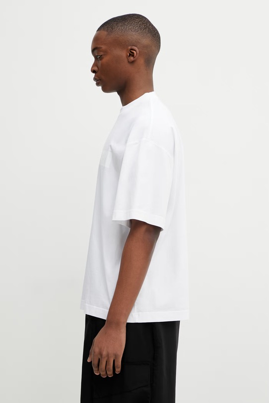 Odzież VETEMENTS t-shirt bawełniany Taped Logo ME76TR150W biały