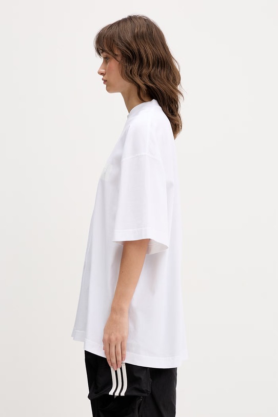 VETEMENTS t-shirt bawełniany Taped Logo biały ME76TR150W