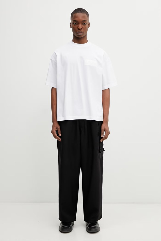 VETEMENTS t-shirt bawełniany Taped Logo ME76TR150W