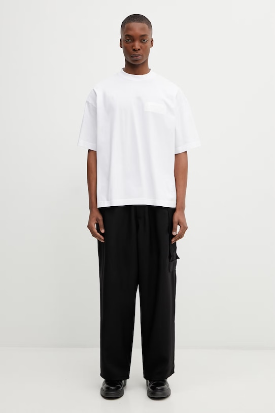 VETEMENTS t-shirt bawełniany Taped Logo ME76TR150W